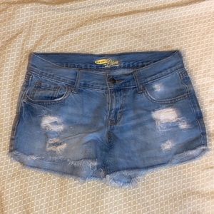 denim ripped jean shorts - “old navy, the diva”